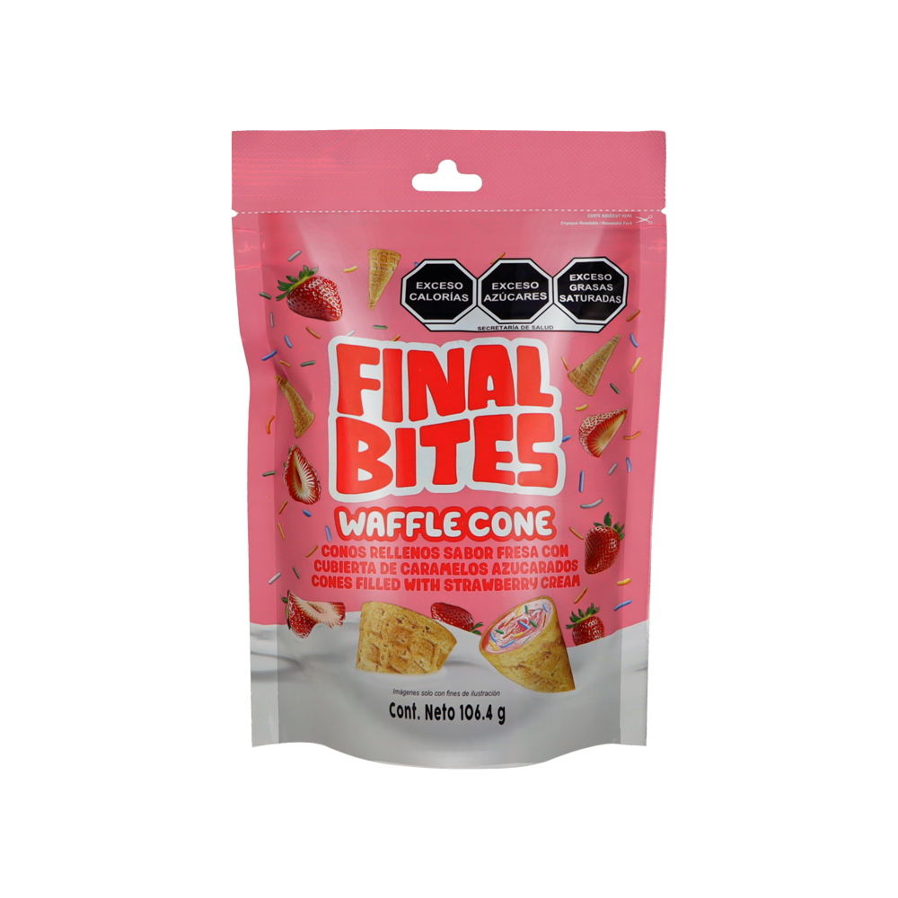BARQUILLOS FINAL BITES FRESA 12/106.4GRS