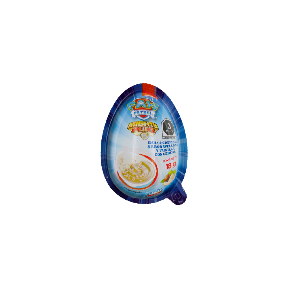 HUEVO PLASTICO PAW PATROL 8/6