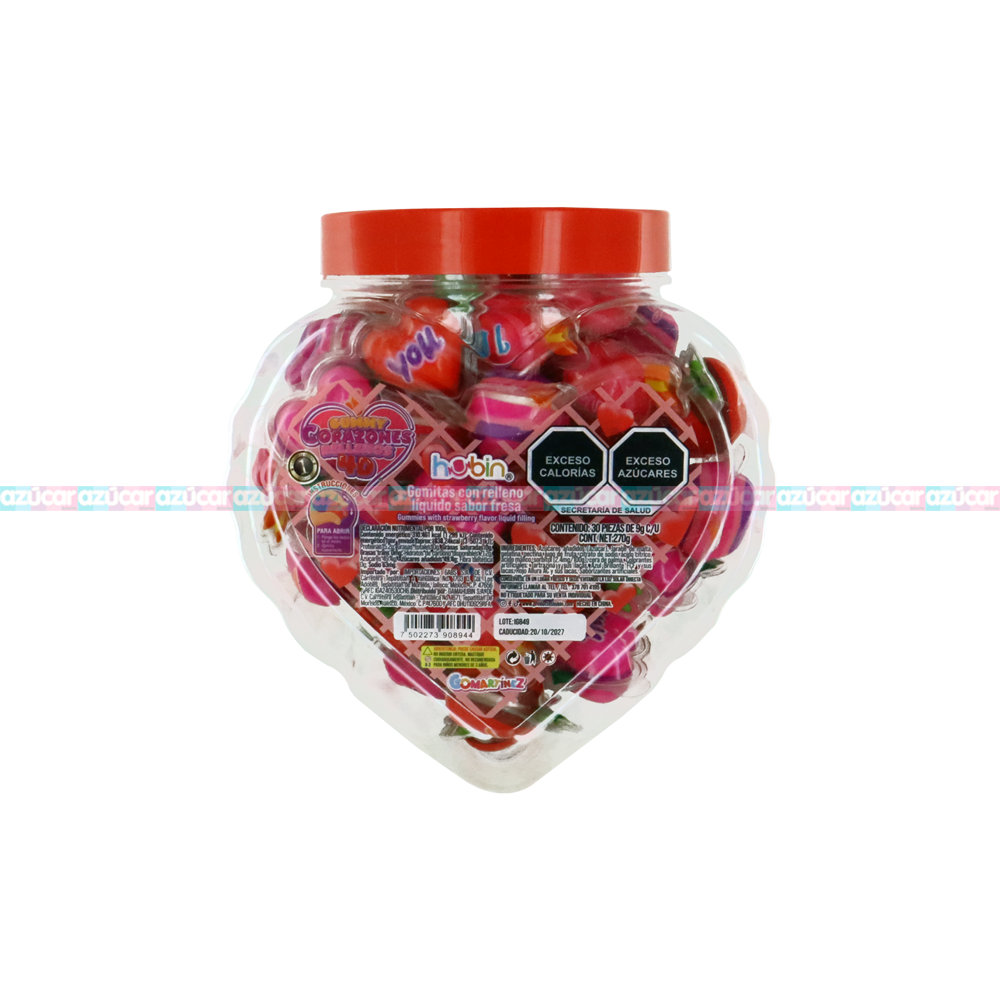 GUMMY CORAZON 4D RELLENO 12/30PZA