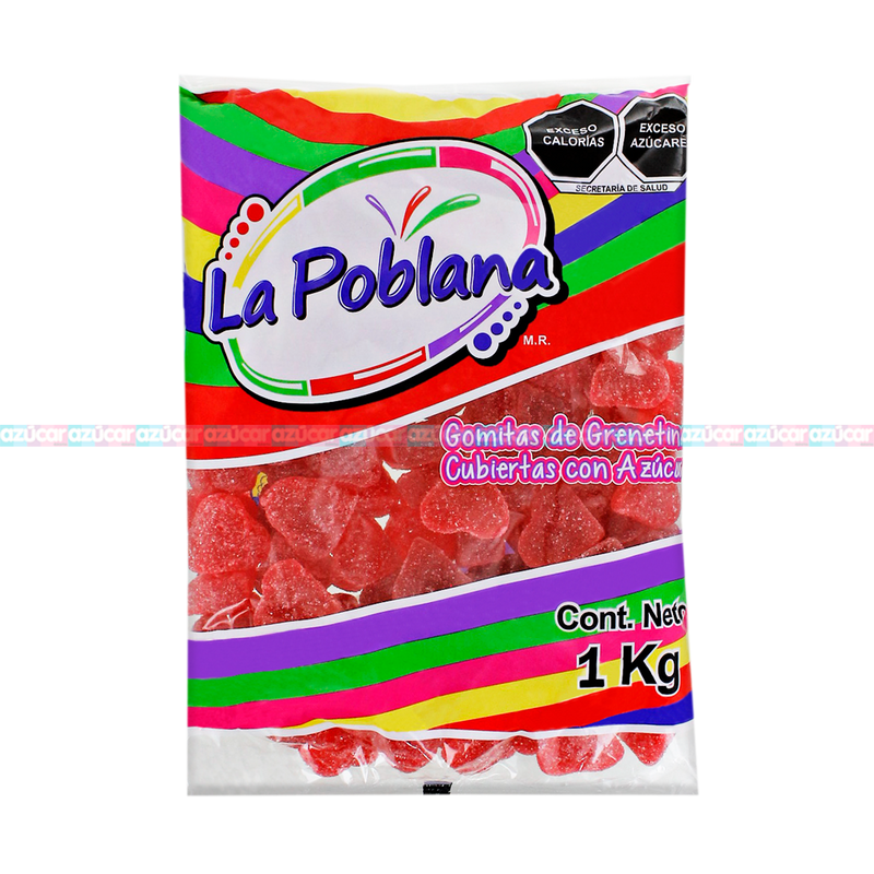 P GOMA CORAZON ROJO 10/1 KG