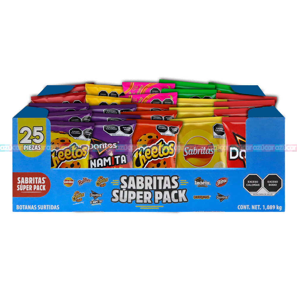 SABRITAS SUPER PACK 25