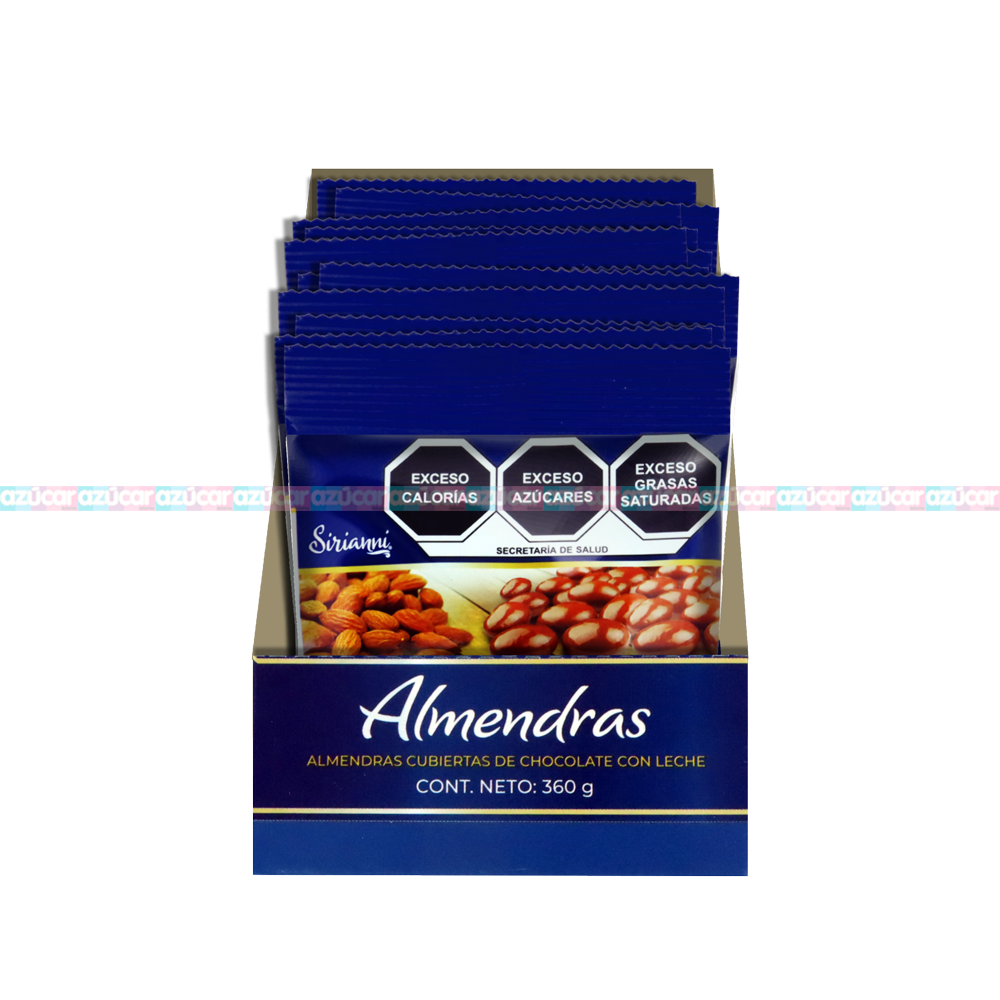 ALMENDRA C/CHOCOLATE 6/12/30 GRS