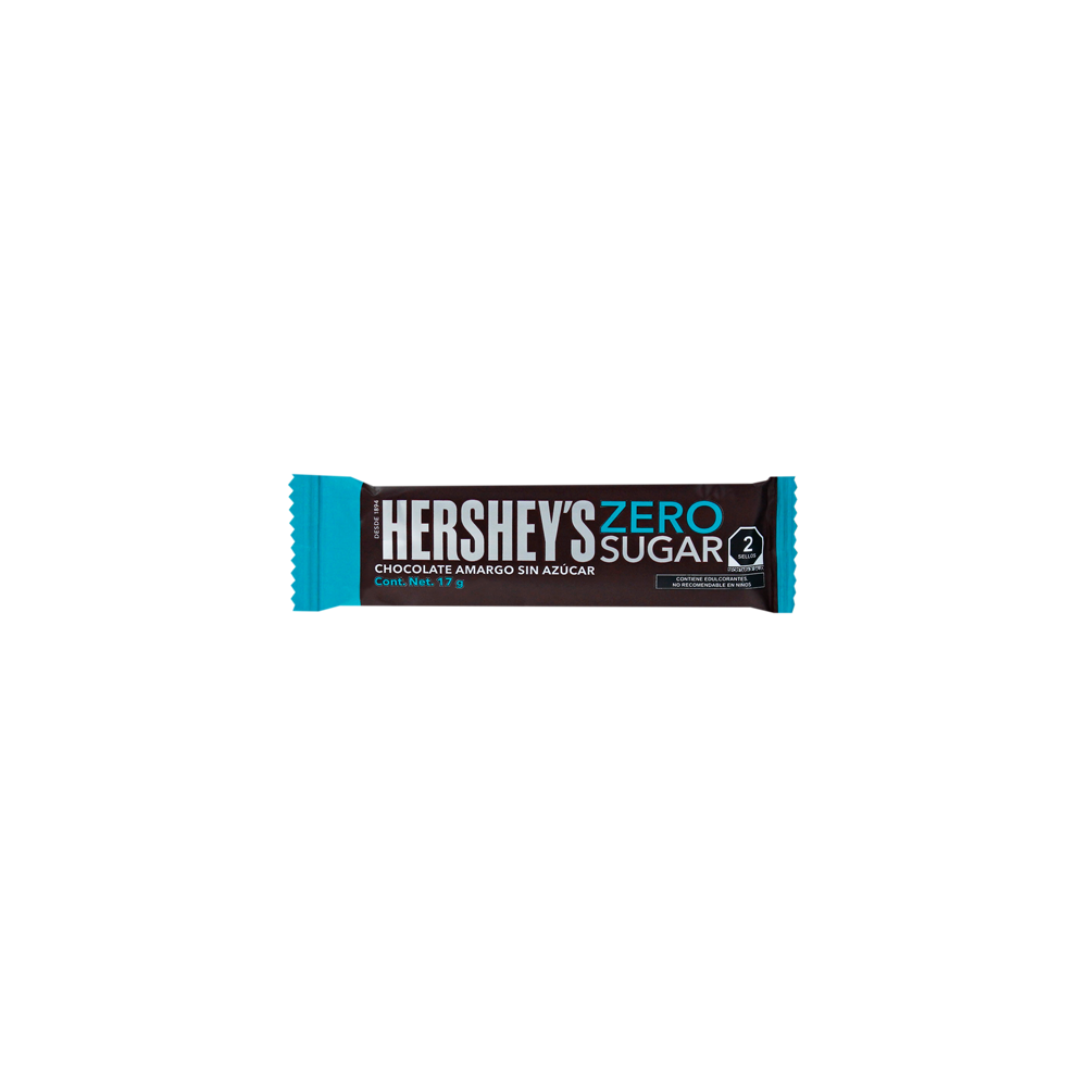 HERSHEY ZERO AZUCAR 17G 6/10