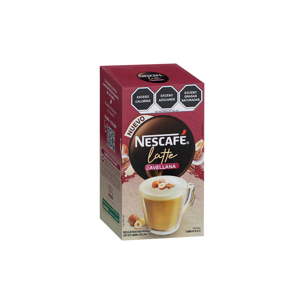 NESCAFE LATTE AVELLANA 6/6 20g
