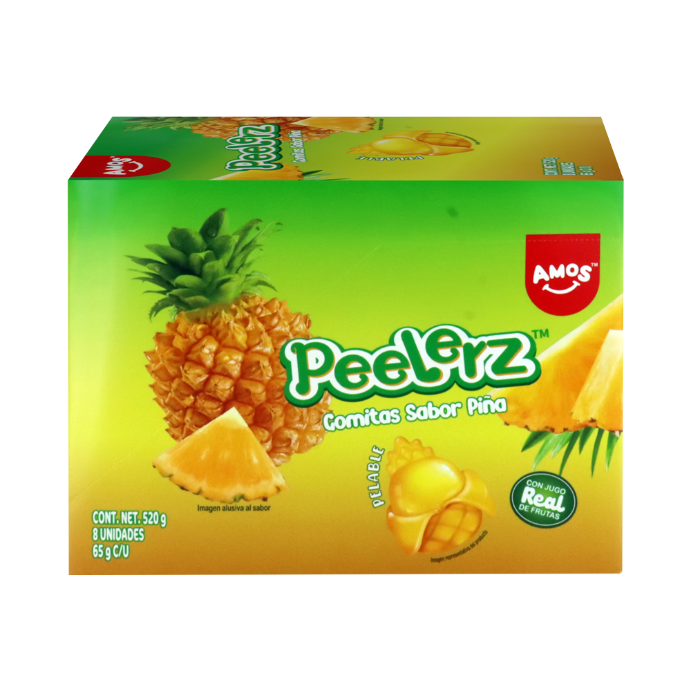 PEELERZ GOMITAS PIÑA 6/8 PZA