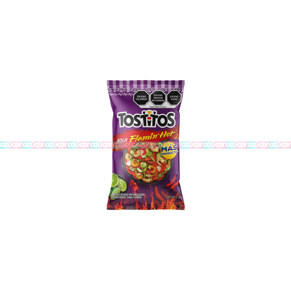 TOSTITOS XTRA FLAMIN 65G 1/50