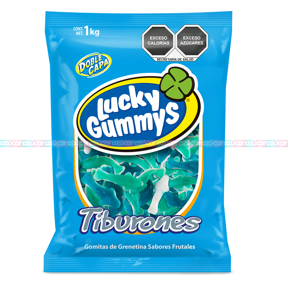 LUCKY GUMMYS TIBURONES 8/1 Kg