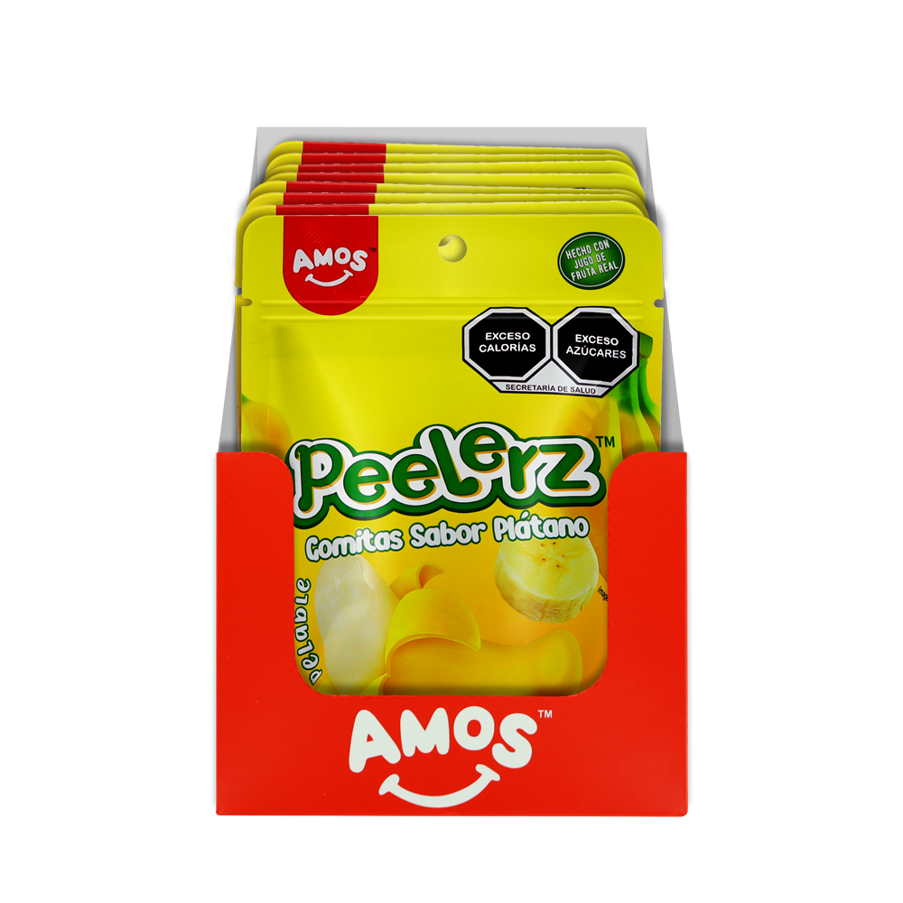 PEELERZ GOMITAS PLATANO 6/8 PZA