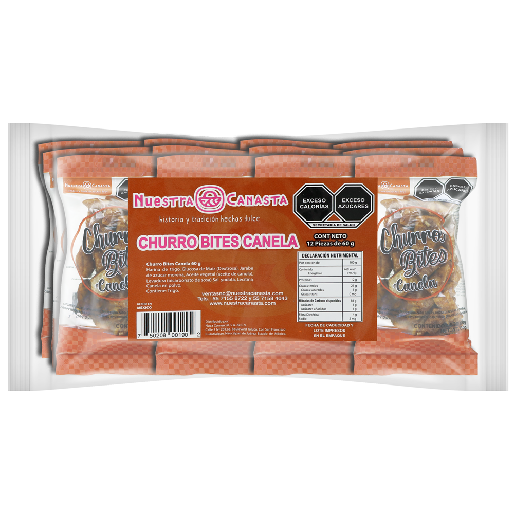 BUÑUELOS CANELA 60GRS 10/12 PZA