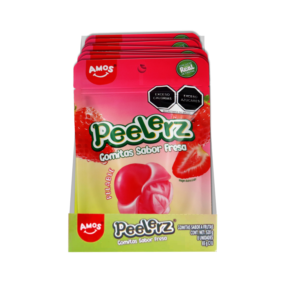 PEELERZ GOMITAS FRESA 6/8 PZA