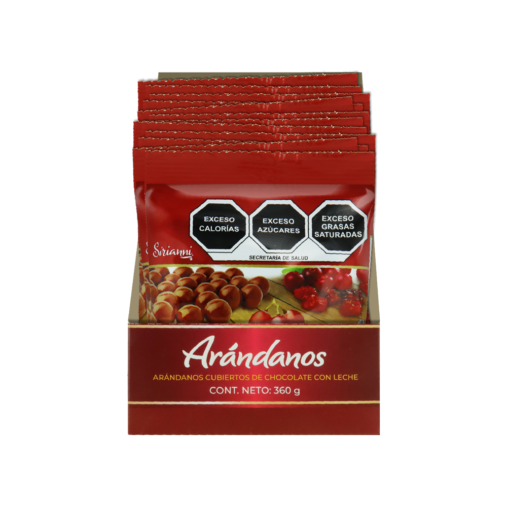 ARANDANOS C/CHOCOLATE 6/12/30GRS