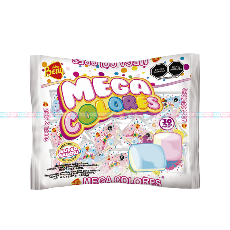 BENY MEGA BOMBON COLORES 12/30PZA