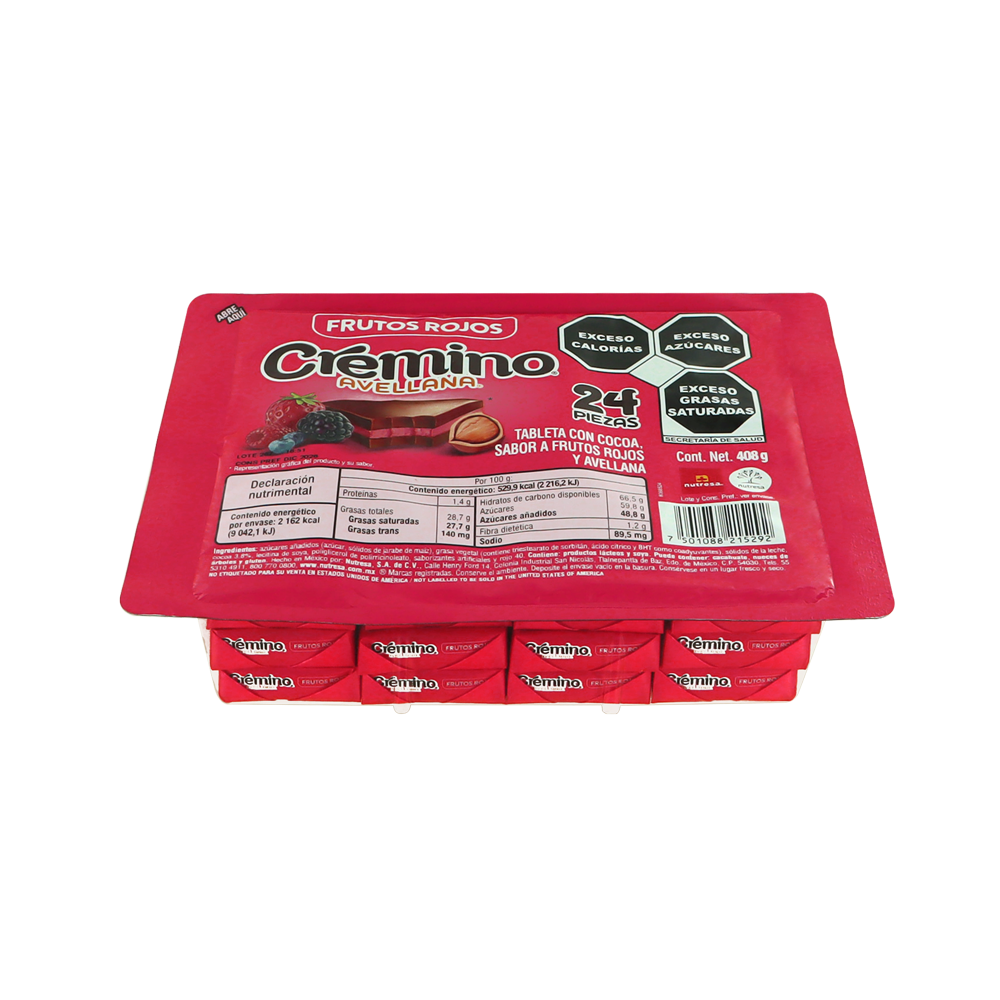 CREMINO FRUTOS ROJOS 16/24 PZA