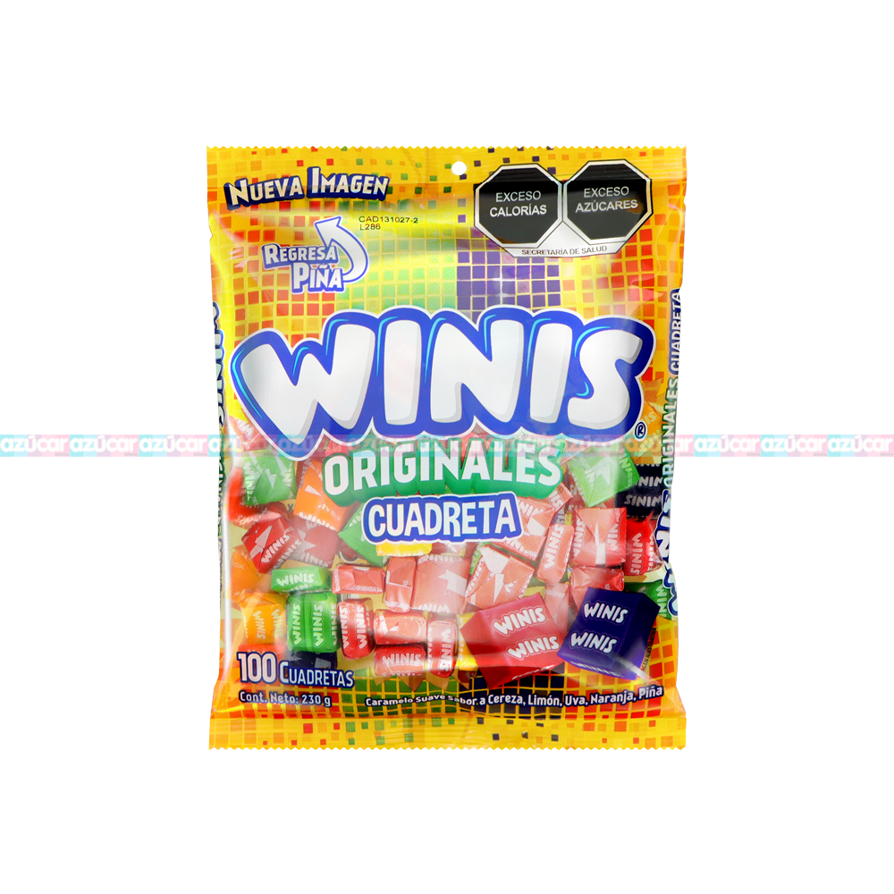 WINIS ORIGINAL CUADRETA 24/100 PZA