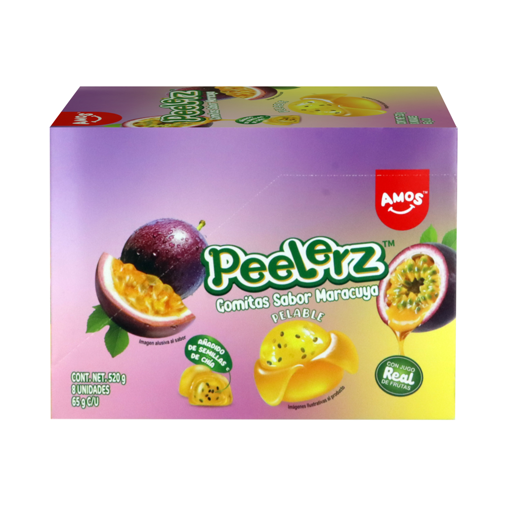 PEELERZ GOMITAS MARACUYA 6/8 PZA