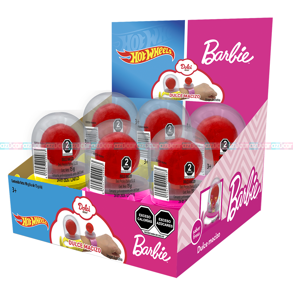 RELOJ BARBIE HOT WHEELS 12/6