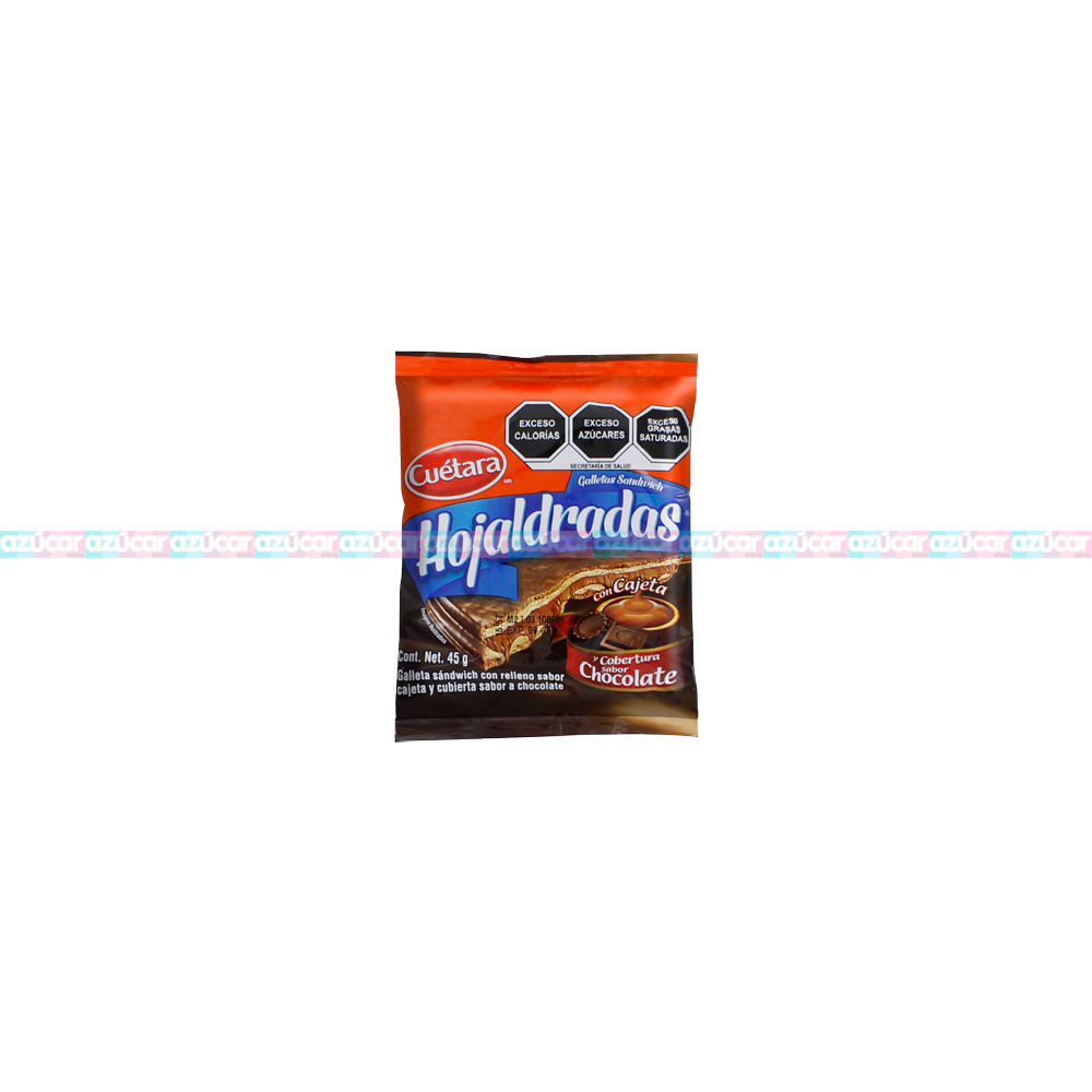 HOJALDRADA CAJETA CHOC 45G C/100