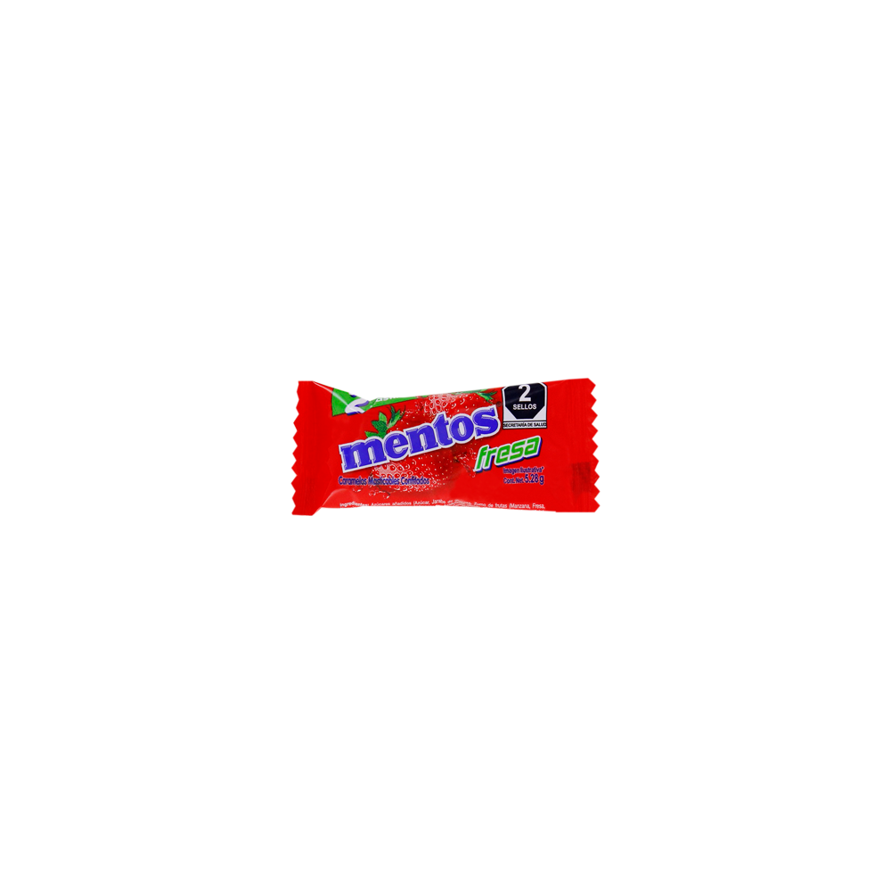 MENTOS BIPIEZA FRESA 10/40