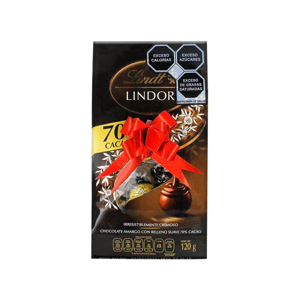 LINDOR 70% COCOA 12/120 G