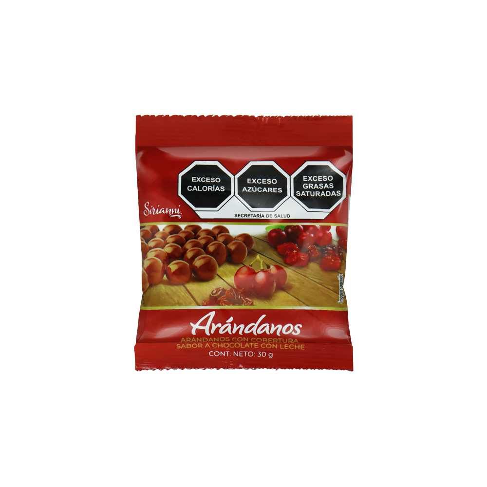 ARANDANOS C/CHOCOLATE 6/12/30GRS