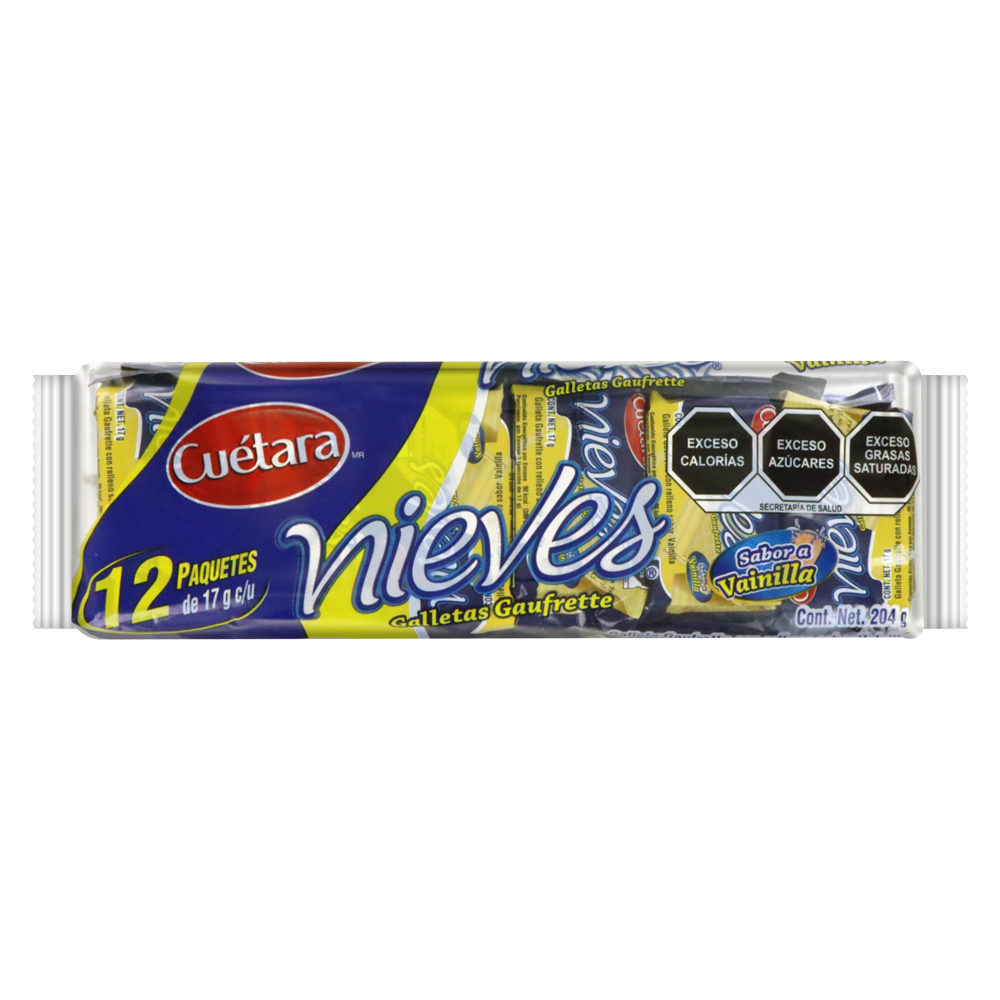 NIEVES VAINILLA 17GRS 10/12PZA