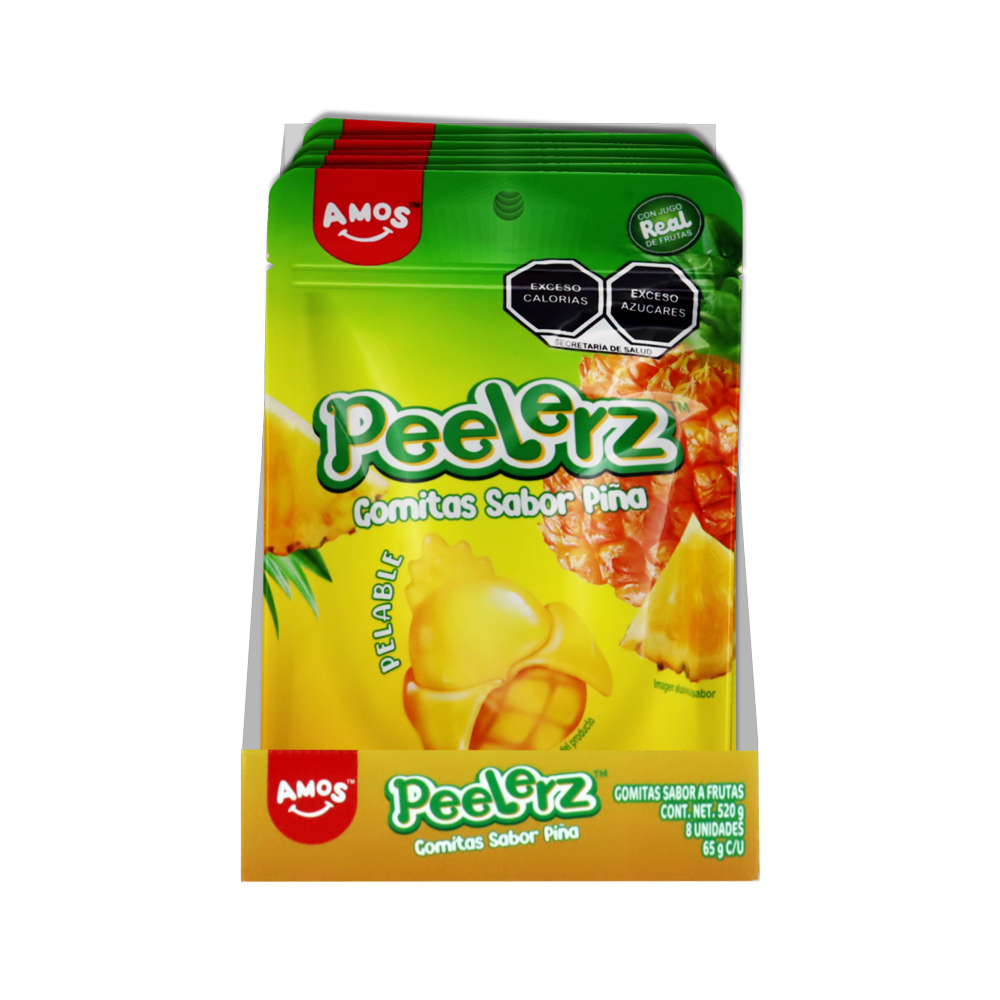 PEELERZ GOMITAS PIÑA 6/8 PZA