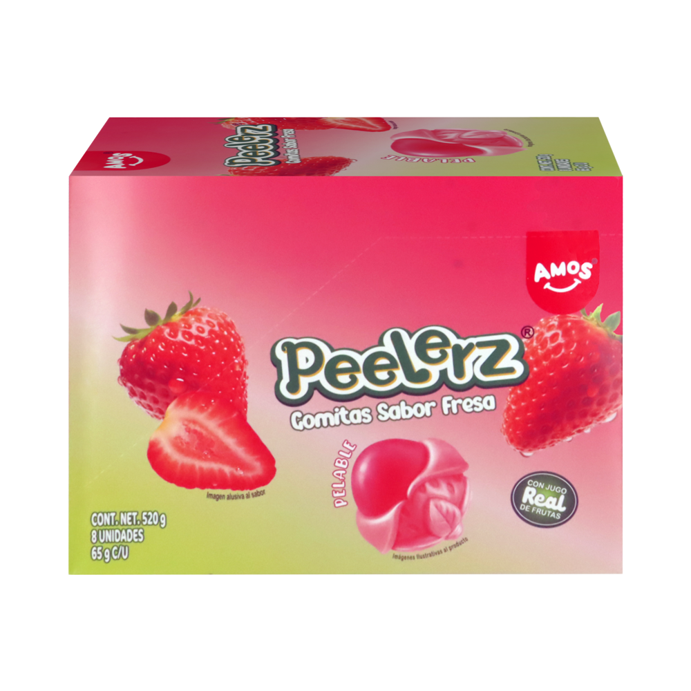 PEELERZ GOMITAS FRESA 6/8 PZA