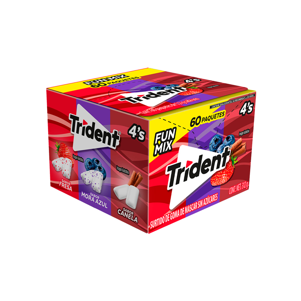 TRIDENT 4´S FUN MIX 24/60