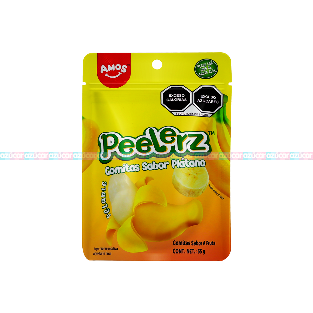 PEELERZ GOMITAS PLATANO 6/8 PZA