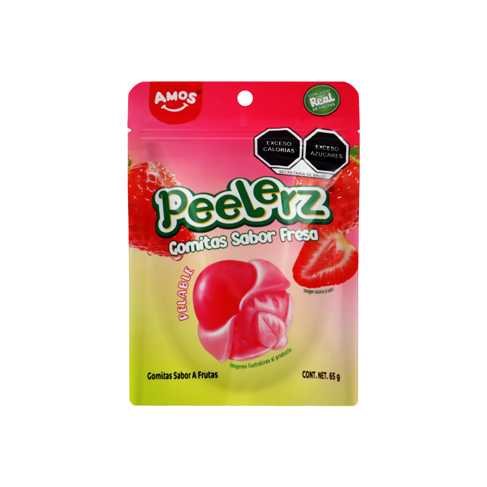 PEELERZ GOMITAS FRESA 6/8 PZA