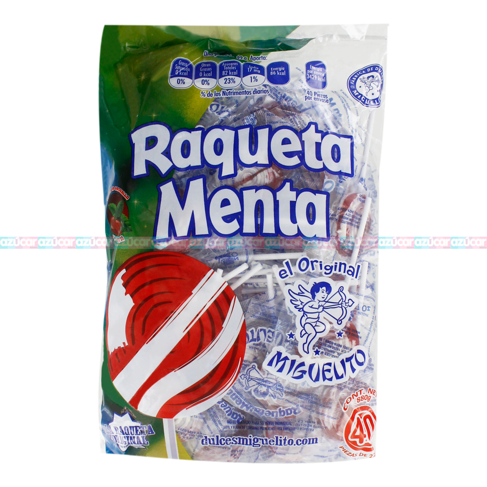 PALETA RAQUETA MENTA 20/40
