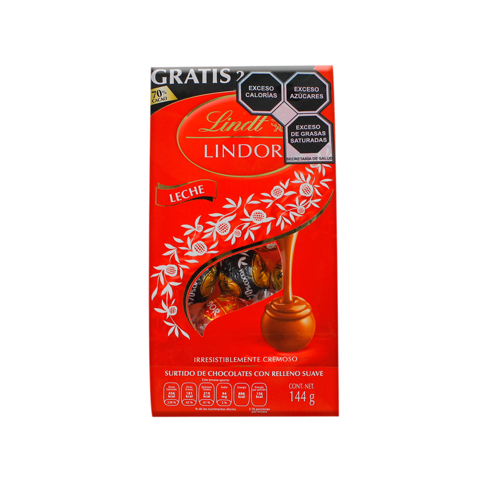LINDOR BOLSA LECHE 12/120 G