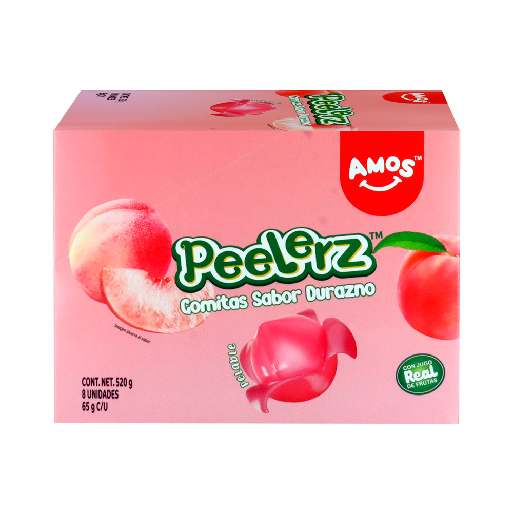 PEELERZ GOMITAS DURAZNO 6/8 PZA