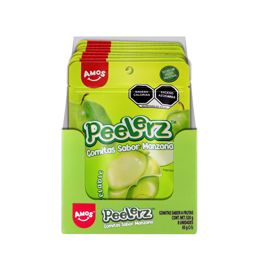 PEELERZ GOMITAS MANZANA 6/8 PZA