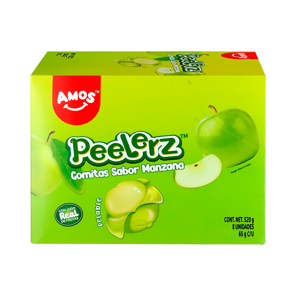 PEELERZ GOMITAS MANZANA 6/8 PZA
