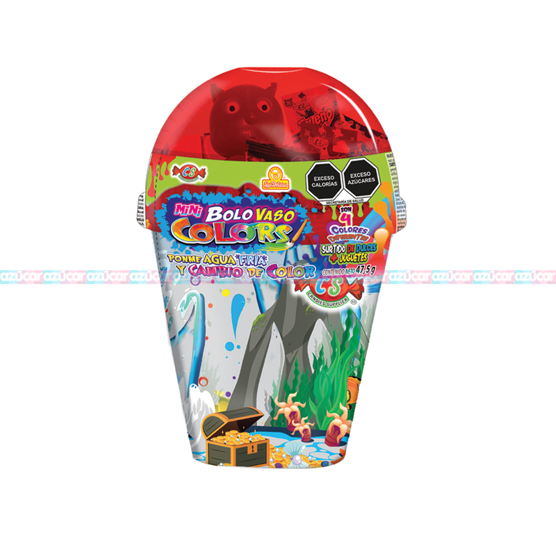 XXX BOLO VASO COLORES C/40 PZS