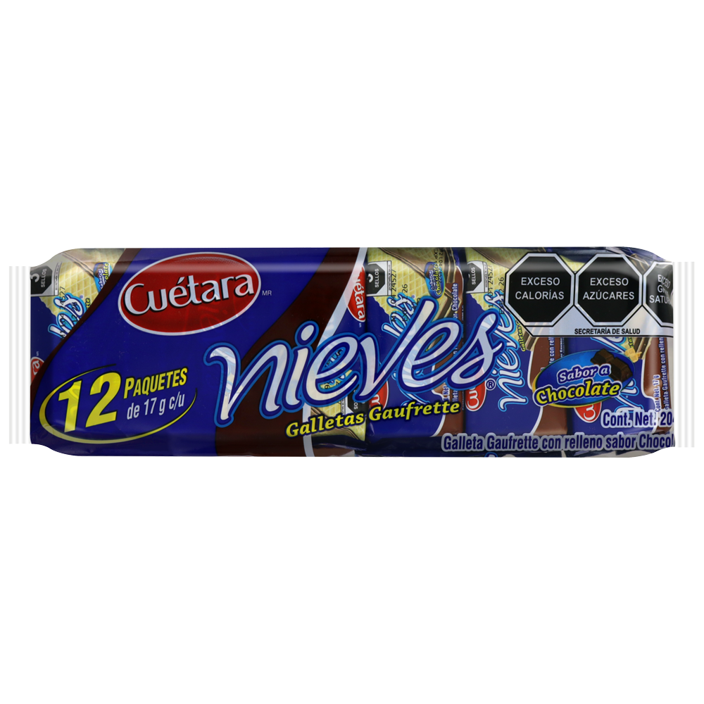 NIEVES CHOCOLATE 17GRS 10/12PZA