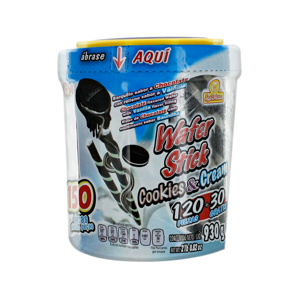 WAFER STICK COOKIES 6/120