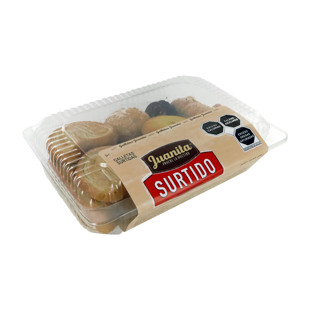 JUANITA EST. DORADO SURTIDO 16/400GRS