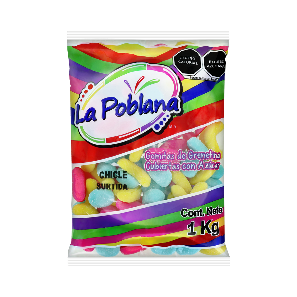 P GOMA CHICLE SURTIDA 10/1 KG