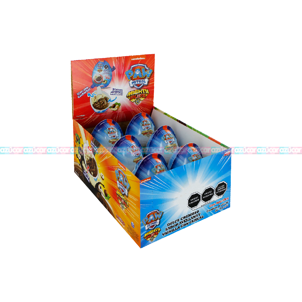 HUEVO PLASTICO PAW PATROL 8/6