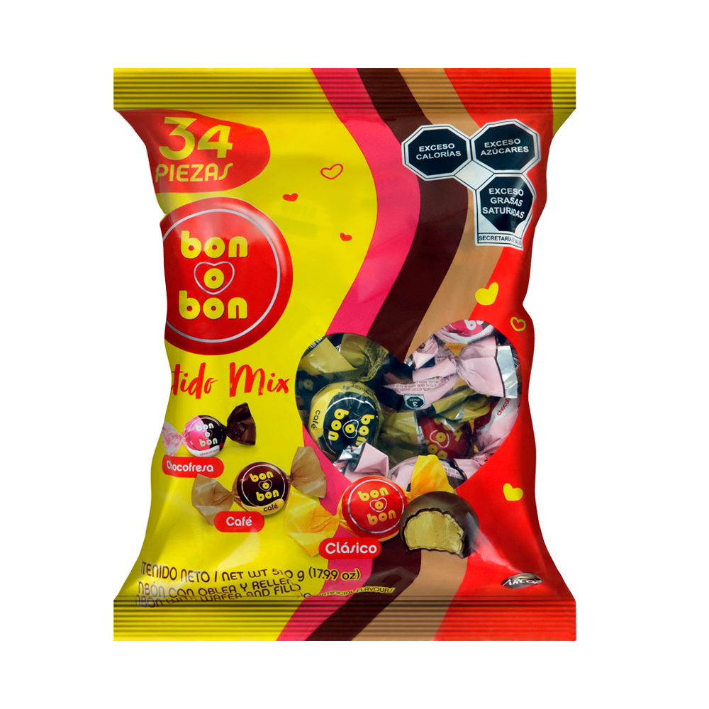 BON O BOM MIX BOLSA 12/34PZA