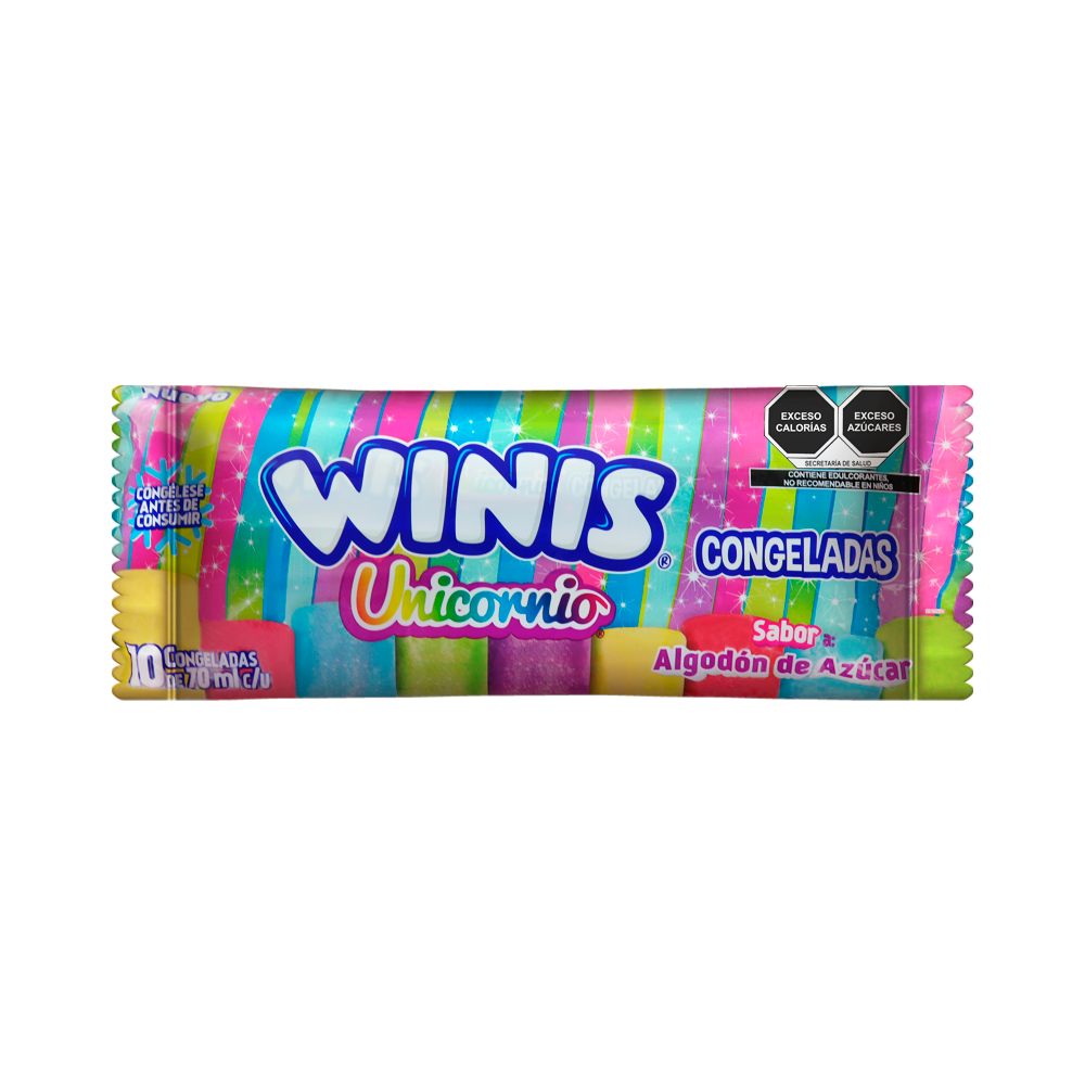 WINIS CONGELADA UNICORNIO 12/10PZ