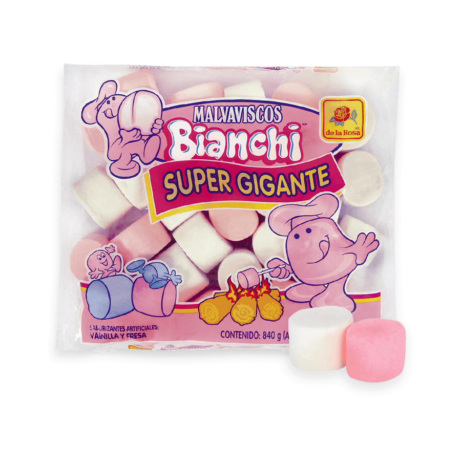 SUPER BOMBON BCO Y ROSA 5/30pzs