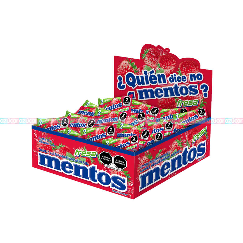 MENTOS BIPIEZA FRESA 10/40