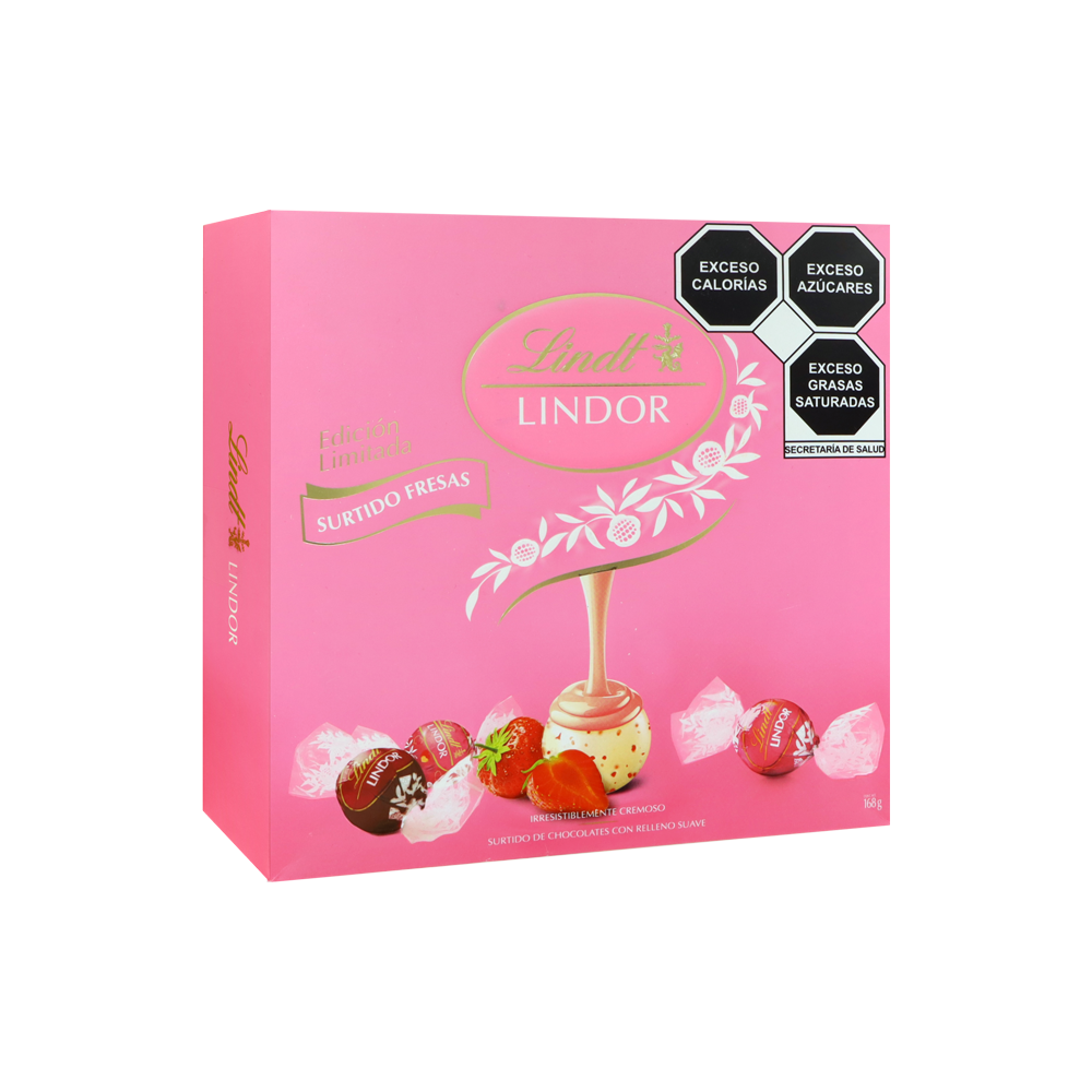 LINDOR SURTIDO FRESAS 12/168 GRS