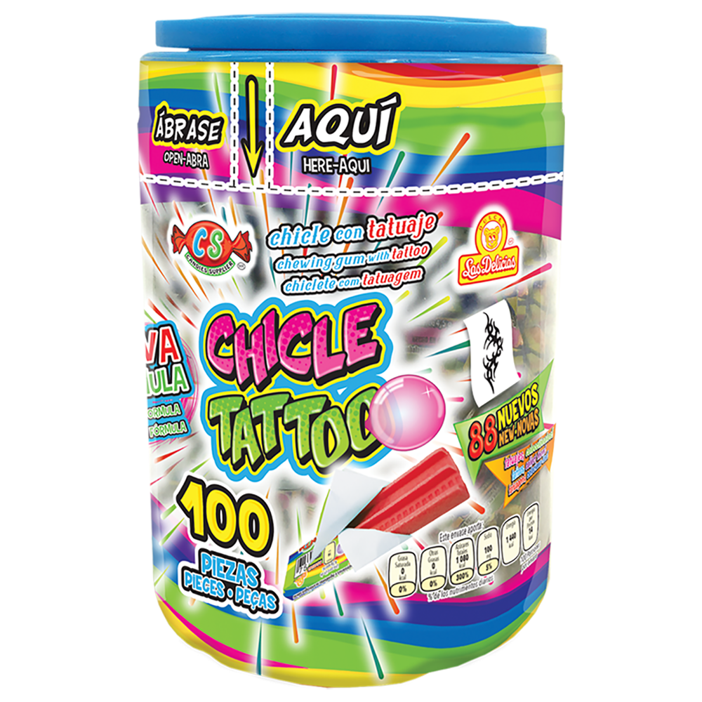 CHICLE TATTOO VIT 24/100