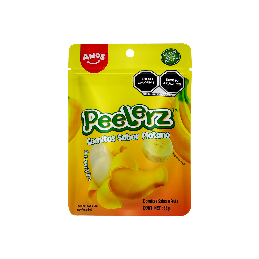 PEELERZ GOMITAS PLATANO 6/8 PZA