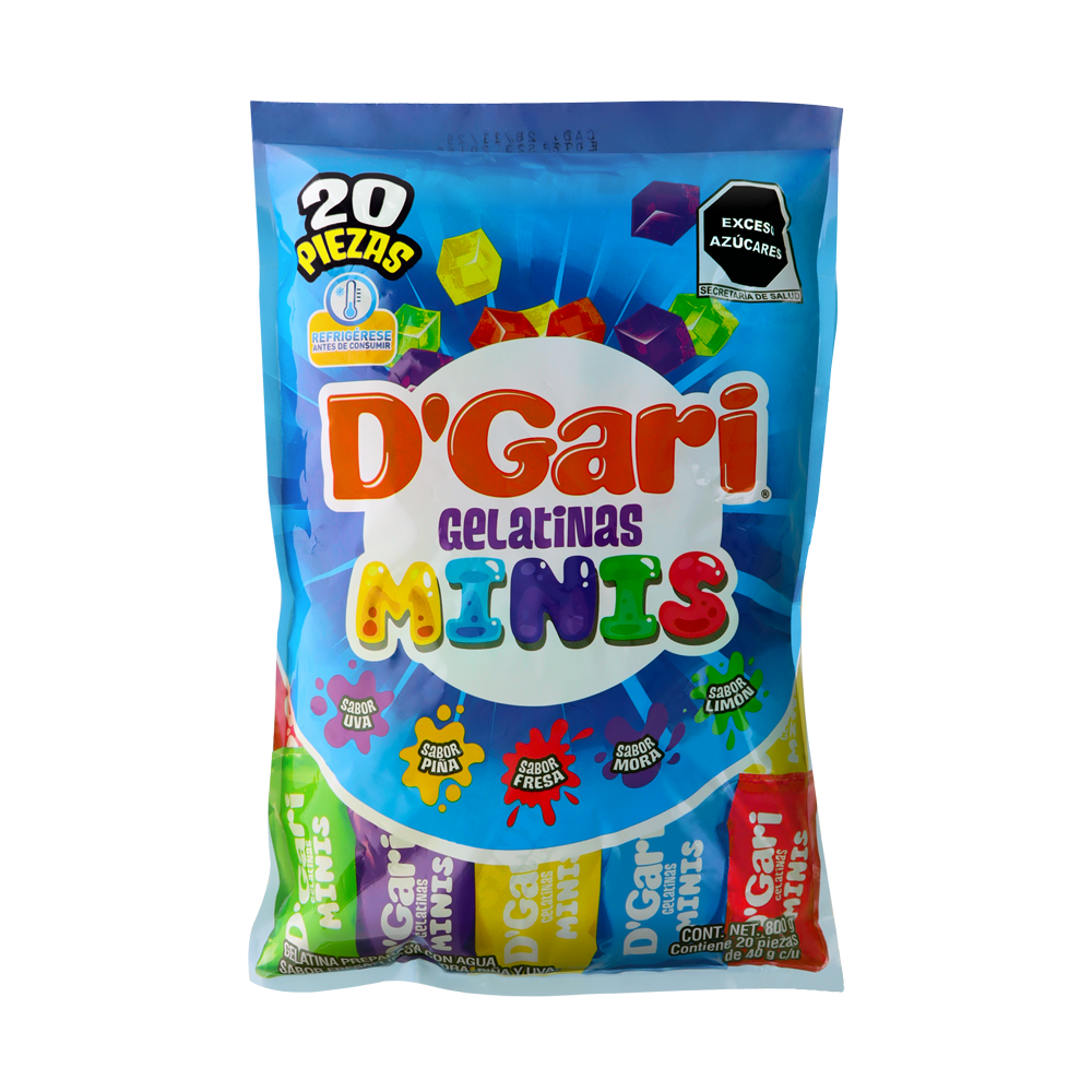 GARI MINIS GELATINAS 8/20 PZA