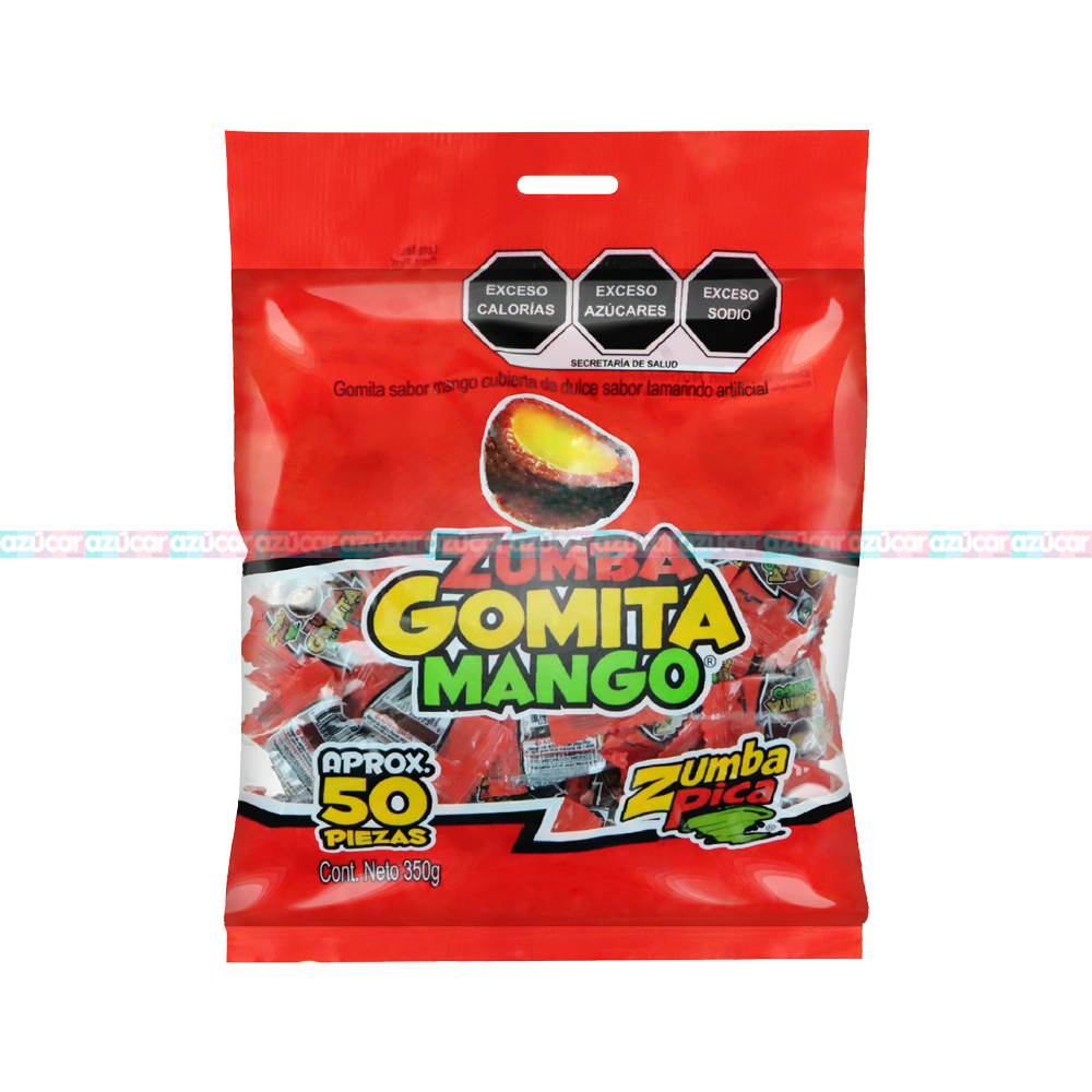 ZUMBA GOMITA MANGO 24/50PZA